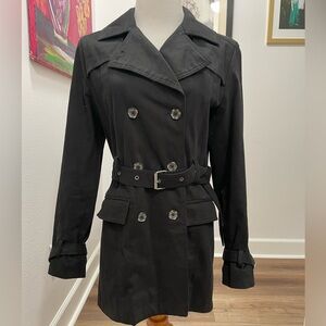 Vintage Navy Trench Coat size Medium